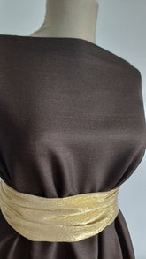 Milano Collection- Stofa elegantă Maron cu doua fețe diferite STO1287